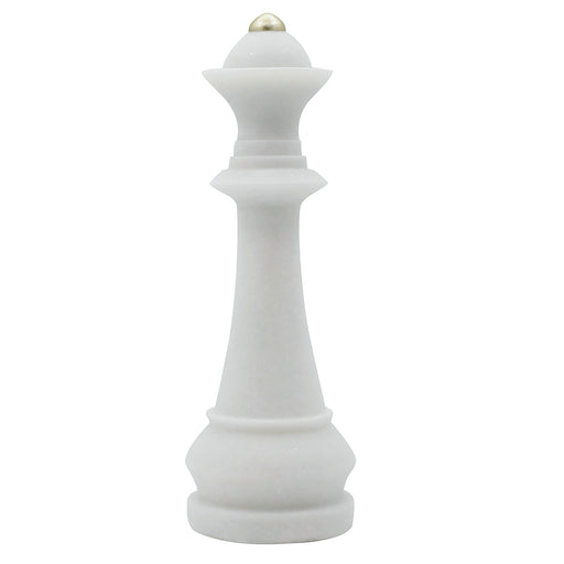 Large marble look chess piece ornament