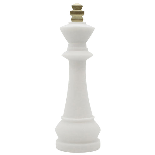 Large marble look chess piece sculpture