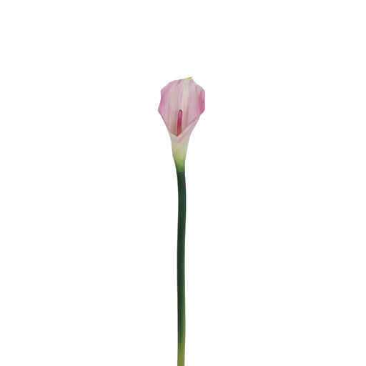 Pink calla lily flower stem 67cm artificial bloom
