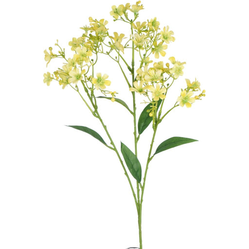 Yellow daphne spray 70cm artificial flower stem