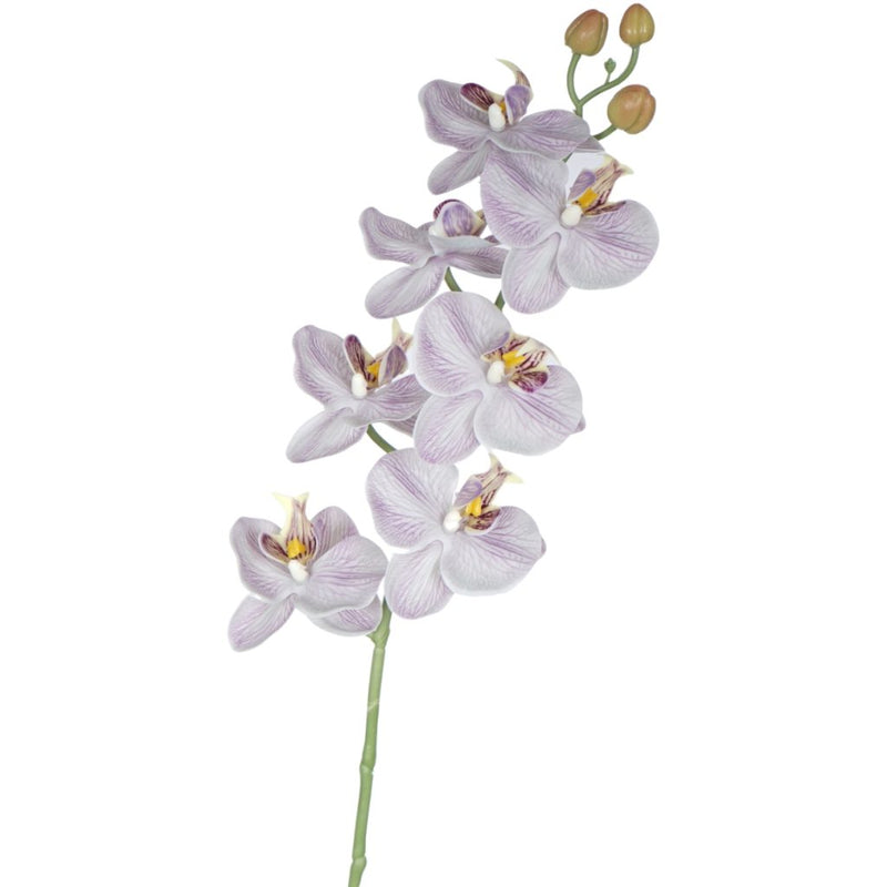 Purple Phalaenopsis orchid spray 76cm artificial flower stem