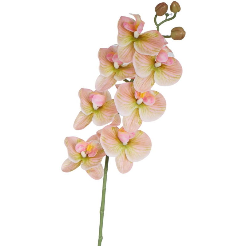 Pink Phalaenopsis orchid spray 76cm artificial flower stem