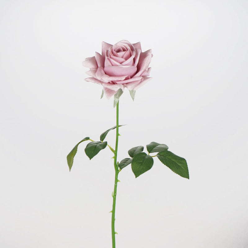 Pink Sophia rose artificial flower stem 66cm