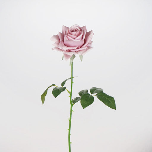 Pink Sophia rose artificial flower stem 66cm