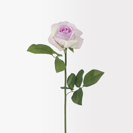 Purple Kelly rose artificial flower stem 47cm