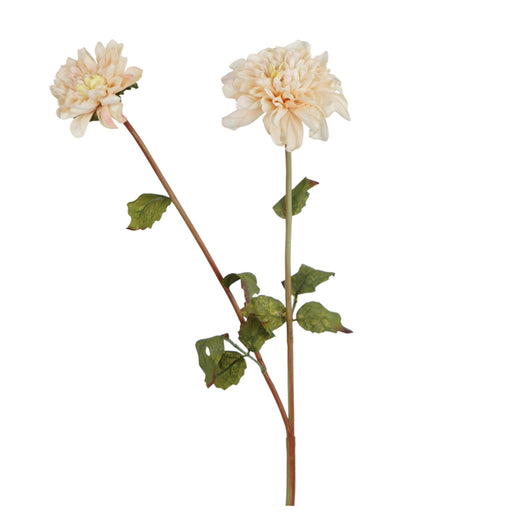 Cream autumn dahlia spray 61cm artificial flower stem