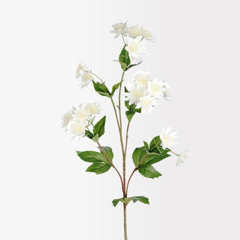 White astrantia spray 75cm artificial flower stem