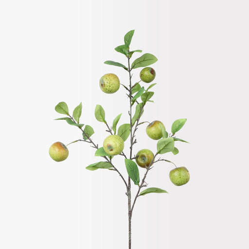 Artificial apple spray 90cm with realistic fruit and foliage