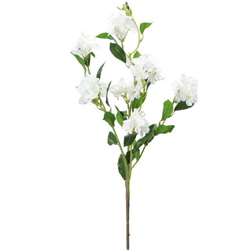White plumbago spray 85cm artificial flower stem