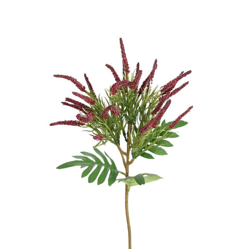 Red salvia bush 56cm artificial flowering plant