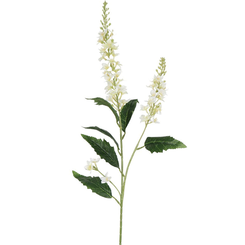 White lupin spray 87cm artificial flower stem