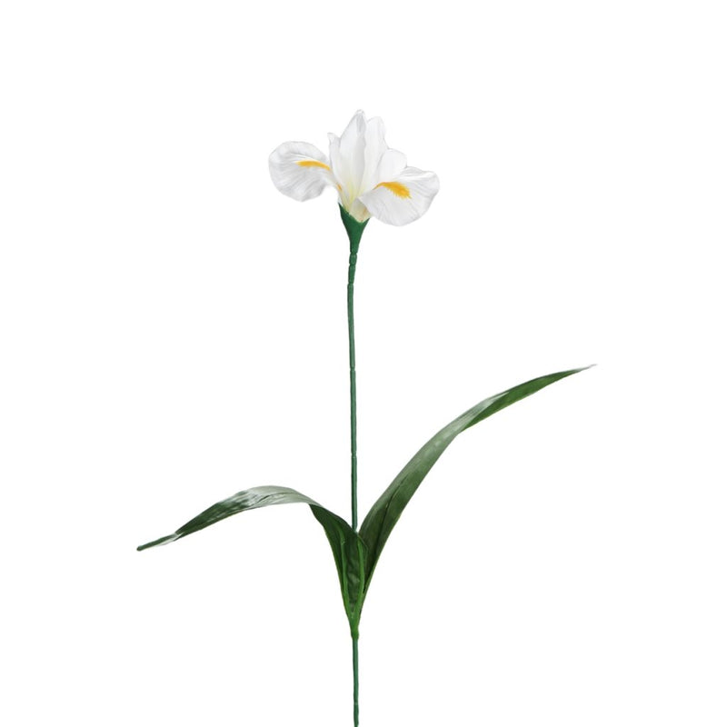 White iris flower stem 60cm artificial bloom