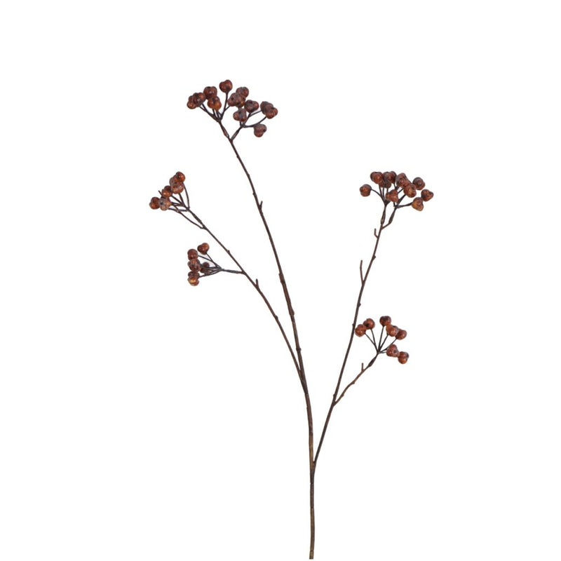 Red tallow tree fruit spray 68cm artificial botanical stem