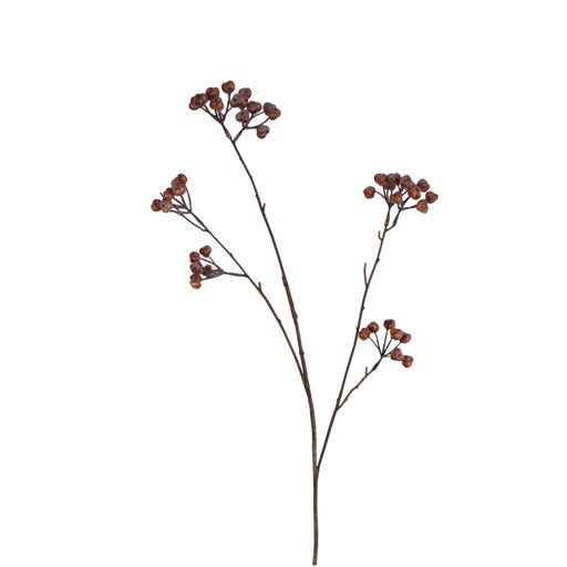 Red tallow tree fruit spray 68cm artificial botanical stem