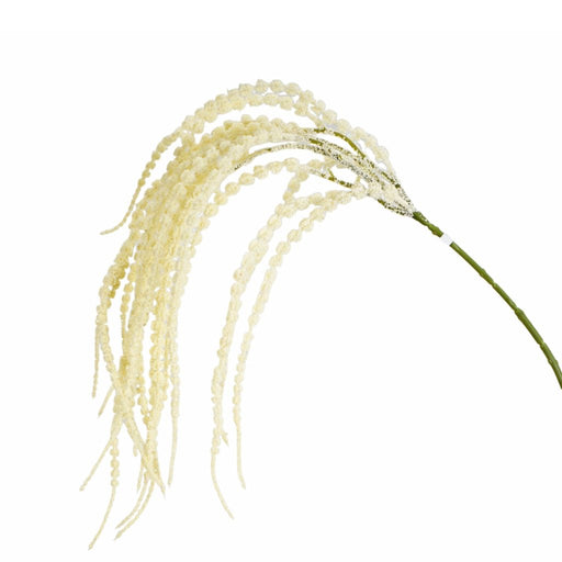 Cream amaranthus spray 88cm artificial floral stem