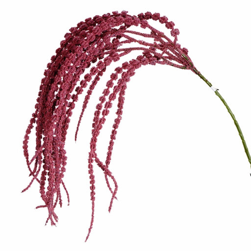 Artificial amaranthus spray 88cm cascading floral stem