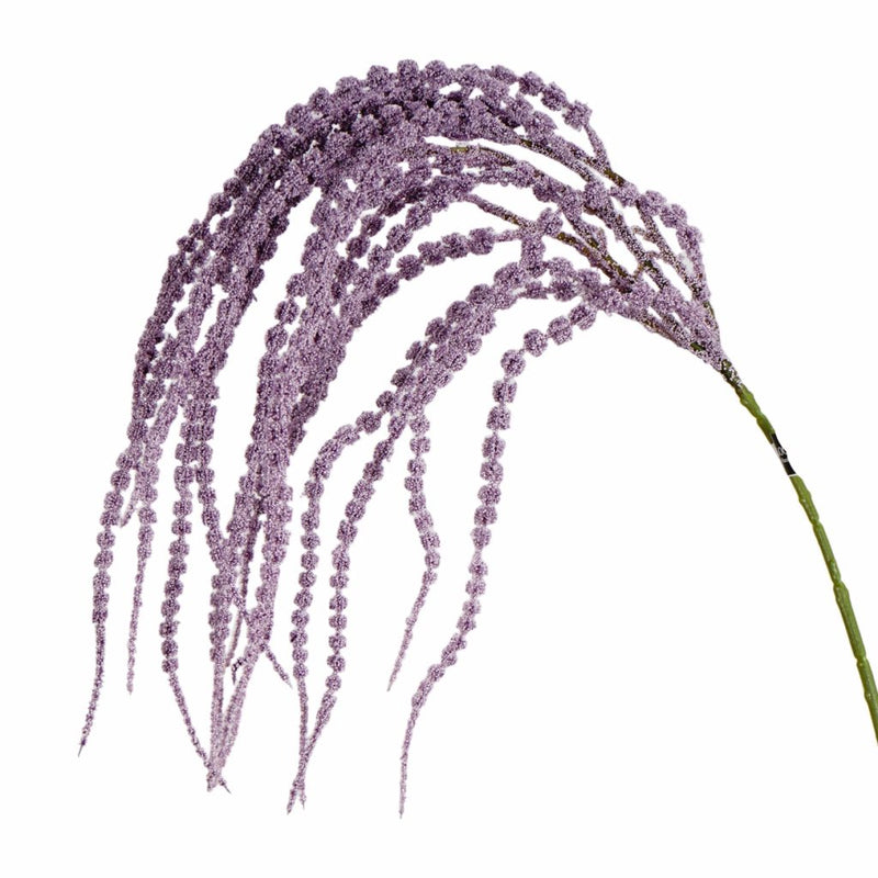 Purple amaranthus spray 88cm with cascading floral blooms