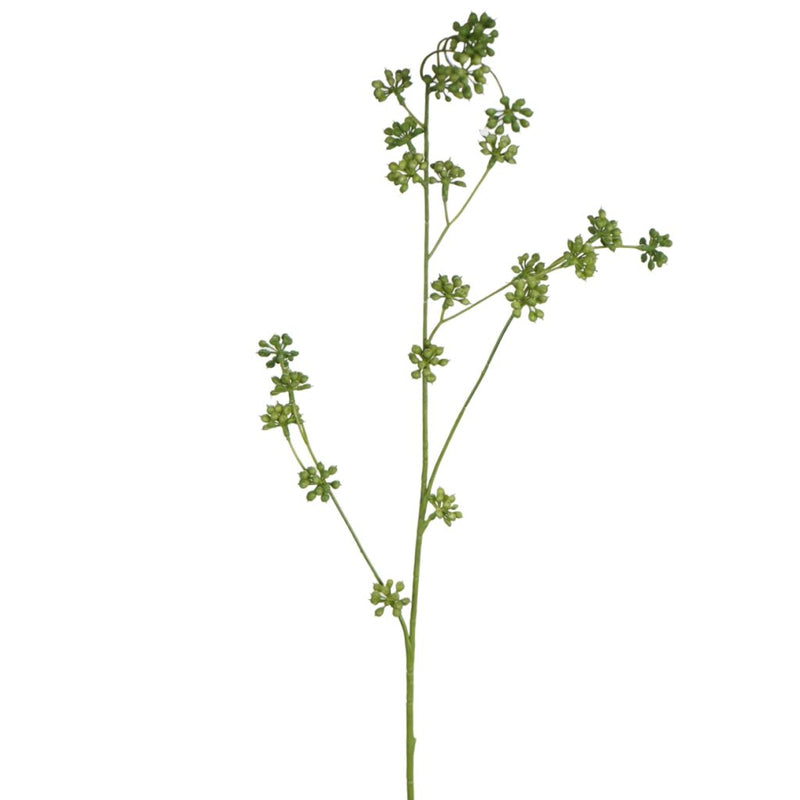 Green gum nut spray 89cm artificial botanical foliage stem