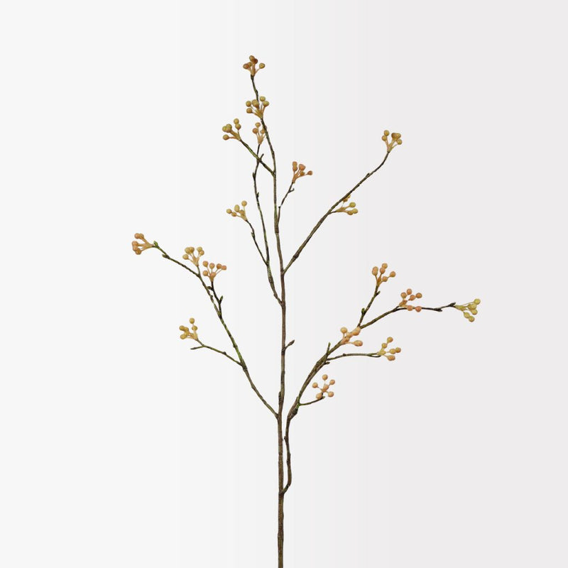 Yellow autumn berry spray 75cm artificial berry stem