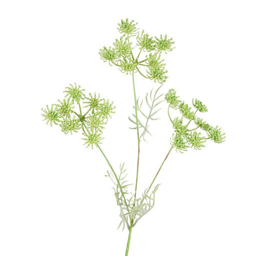 Green lace flower stem 50cm artificial botanical spray
