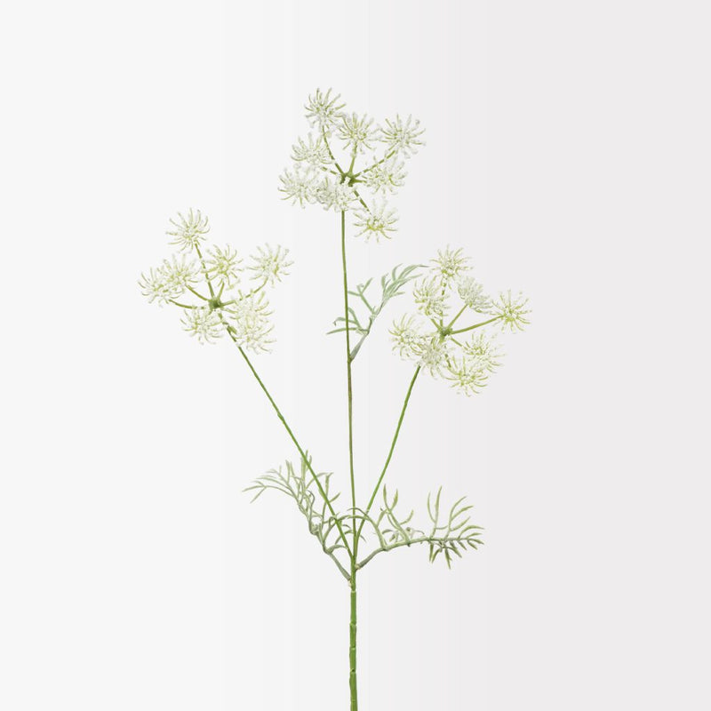 White lace flower stem 50cm artificial floral spray