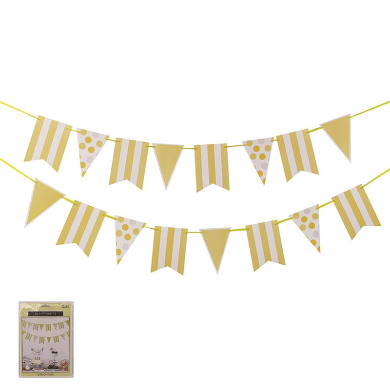 Yellow DIY garland kit with ribbon