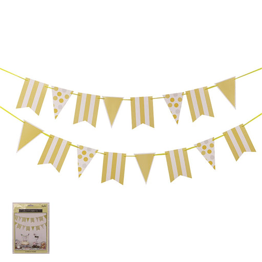 Yellow DIY garland kit with ribbon