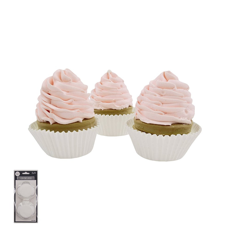 White paper cupcake liners 100 pack