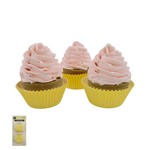 100 pack yellow cupcake liners