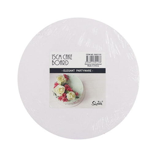 White heavy duty cake board 15cm