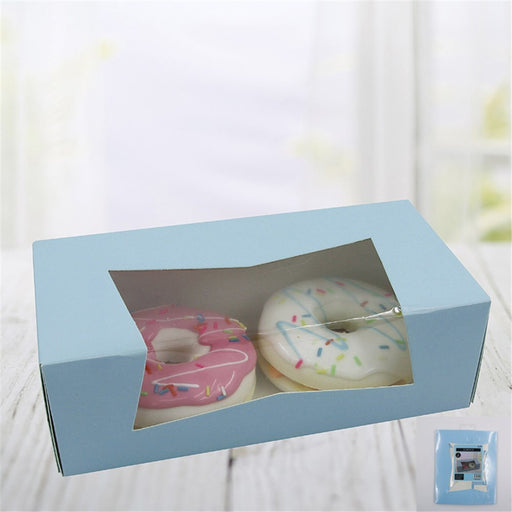 Blue box for two donuts 3 pack