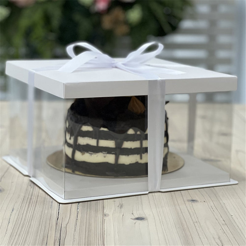Clear acetate cake box 12x12x6 inch