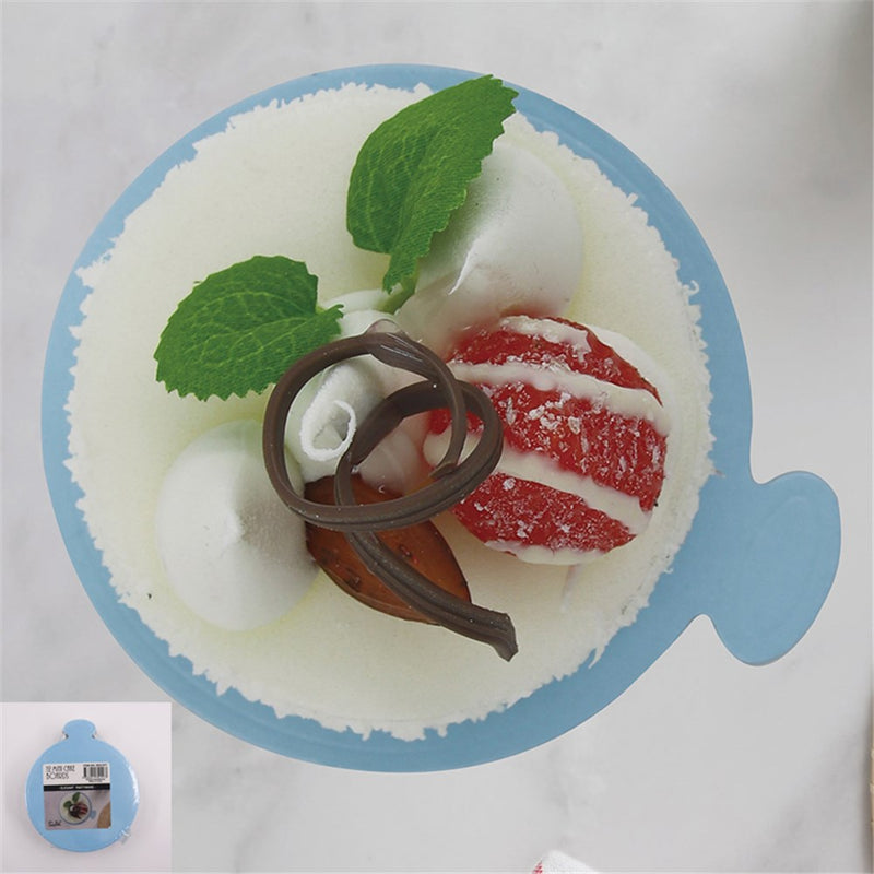 12 pack blue round cake boards 9cm