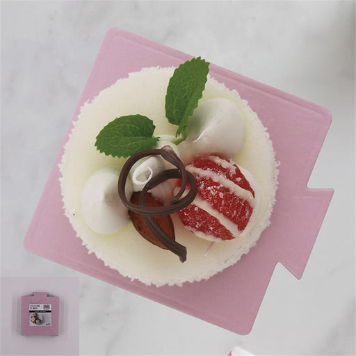 12 pack pink square cake boards 9cm