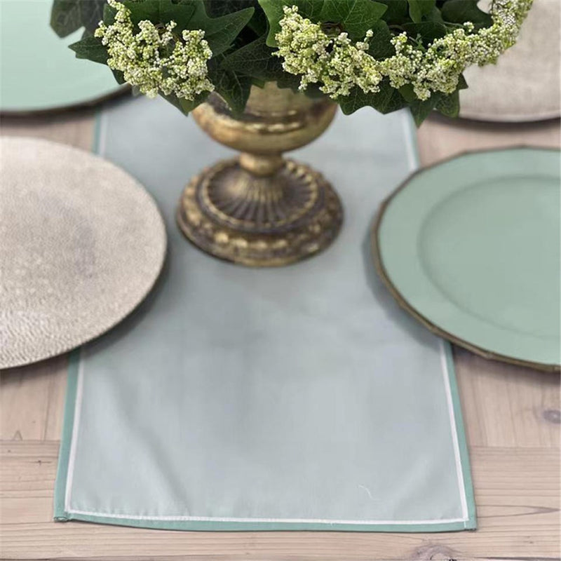 Mint green table runner 30x170cm