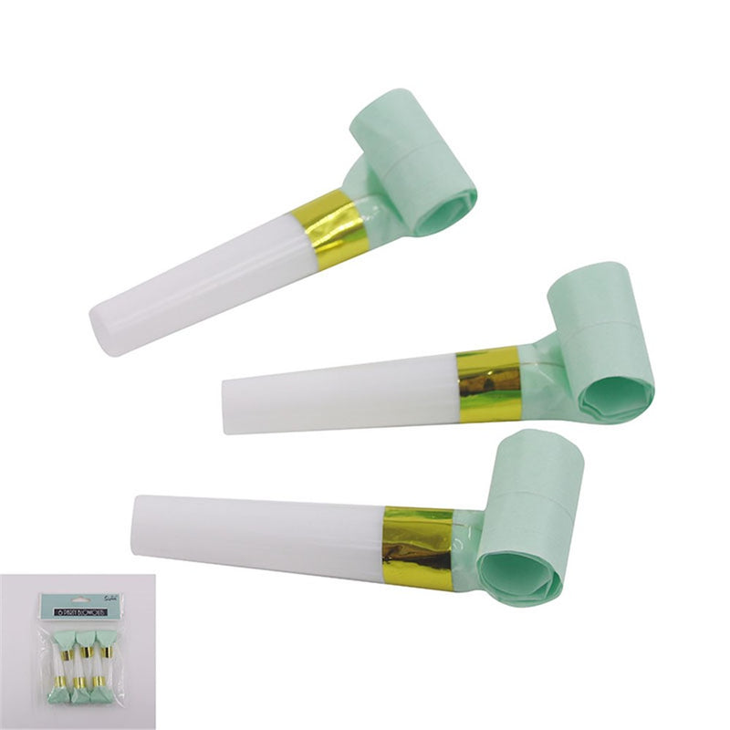 Mint green party blowouts 6 pack
