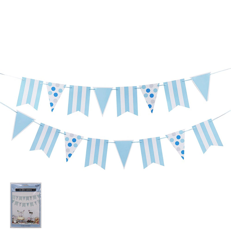 Blue DIY garland kit with ribbon