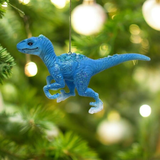 Ronis Christmas Tree Deco Blue Raptor 15cm