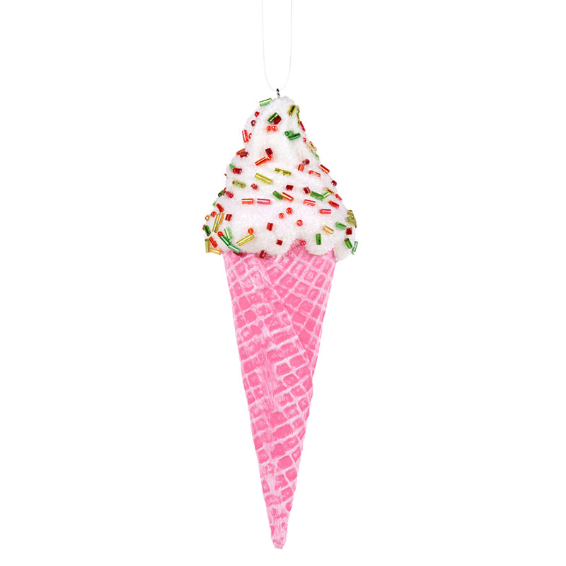 Ronis Christmas Tree Deco Pink Ice Cream 17cm