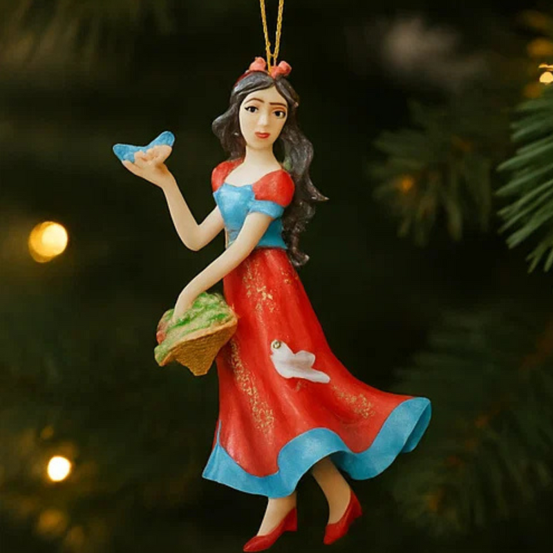 Miss White Hanging Deco 10cm