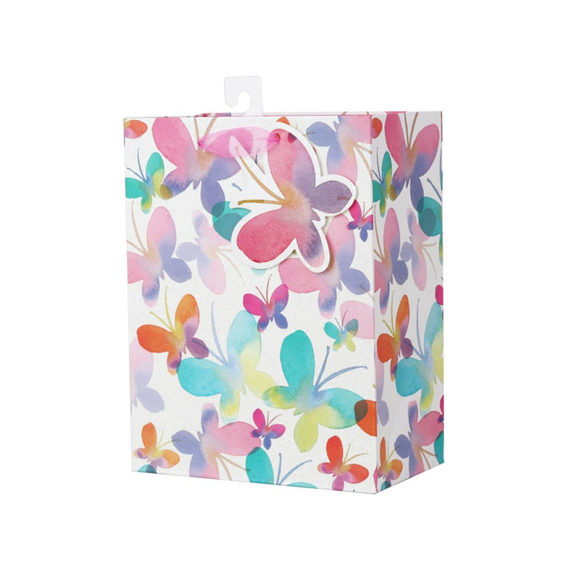 Medium butterfly print gift bag