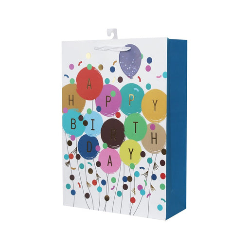 Large gift bag with balloons print