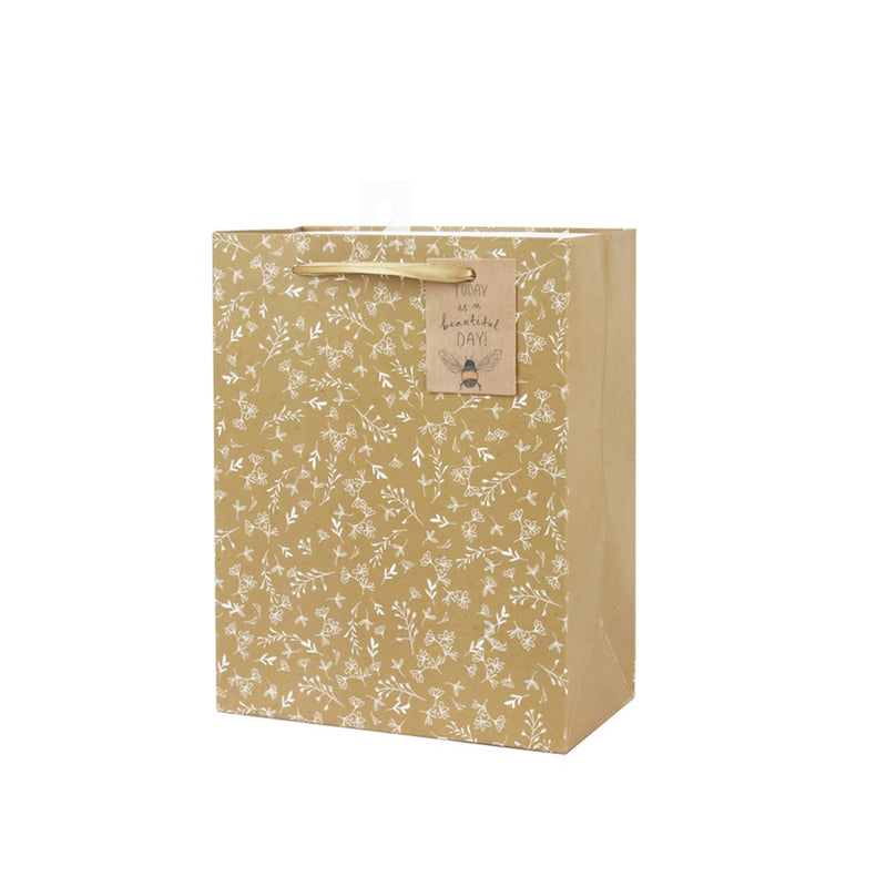 Medium gift bag with floral print