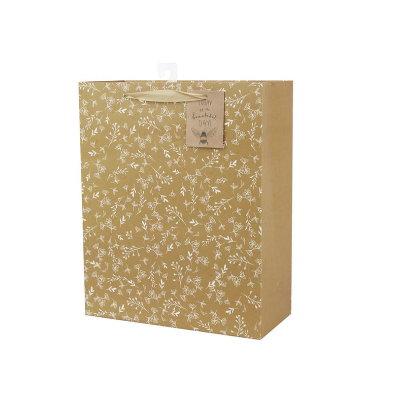 Large gift bag with floral print