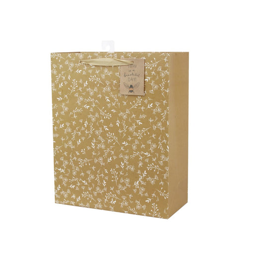 Large gift bag with floral print
