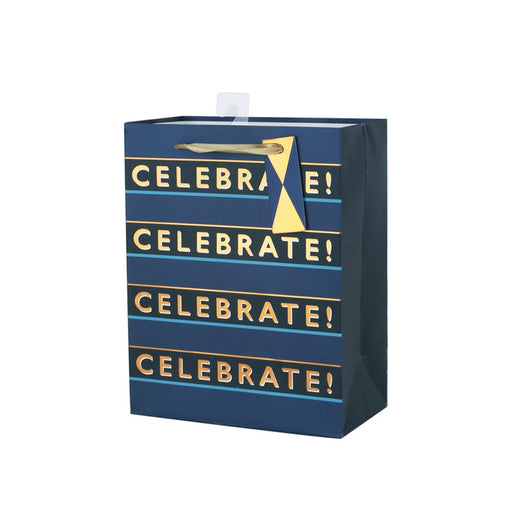 Medium gift bag with Celebrate text