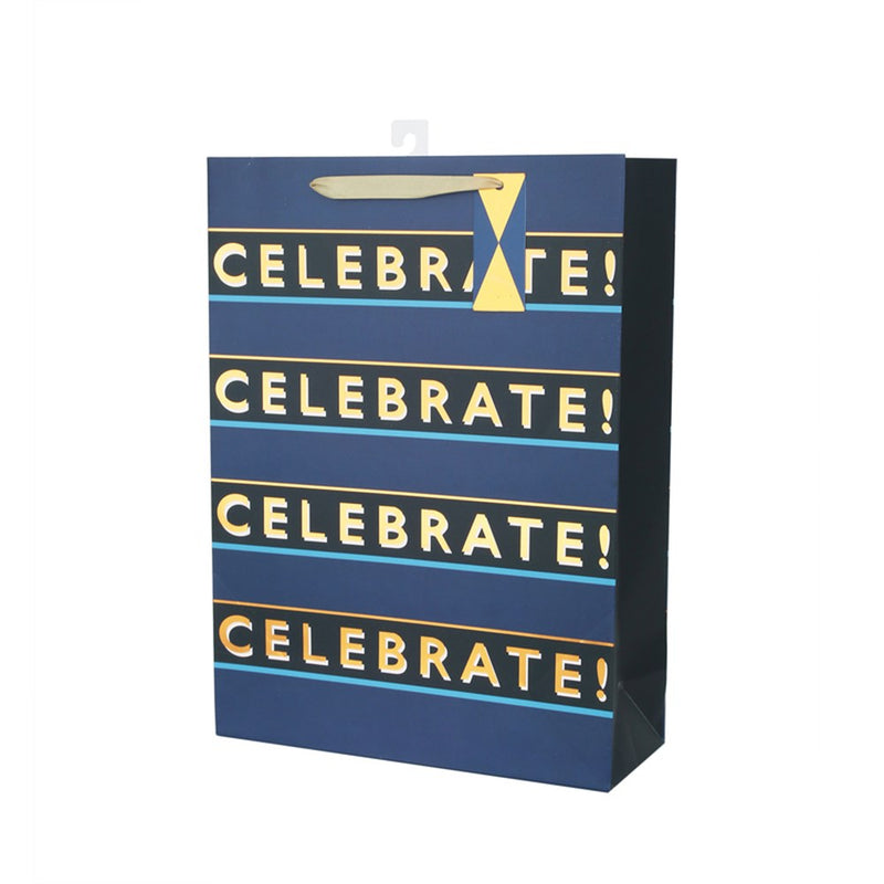 Extra large gift bag with Celebrate text
