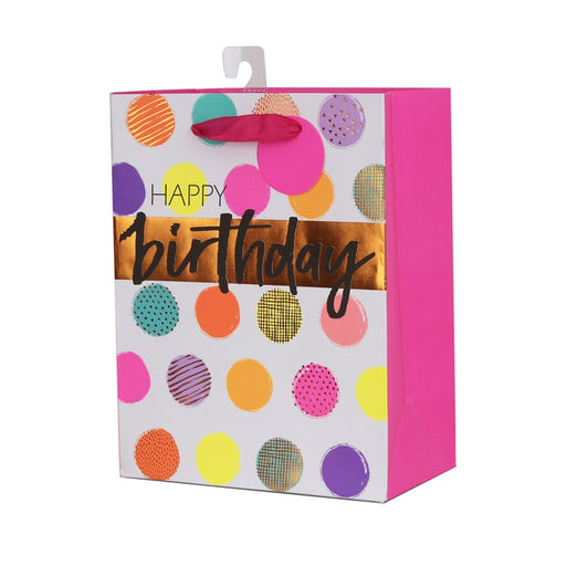 Medium gift bag with neon circles