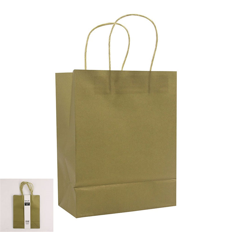 Pack of 4 medium gold kraft bags