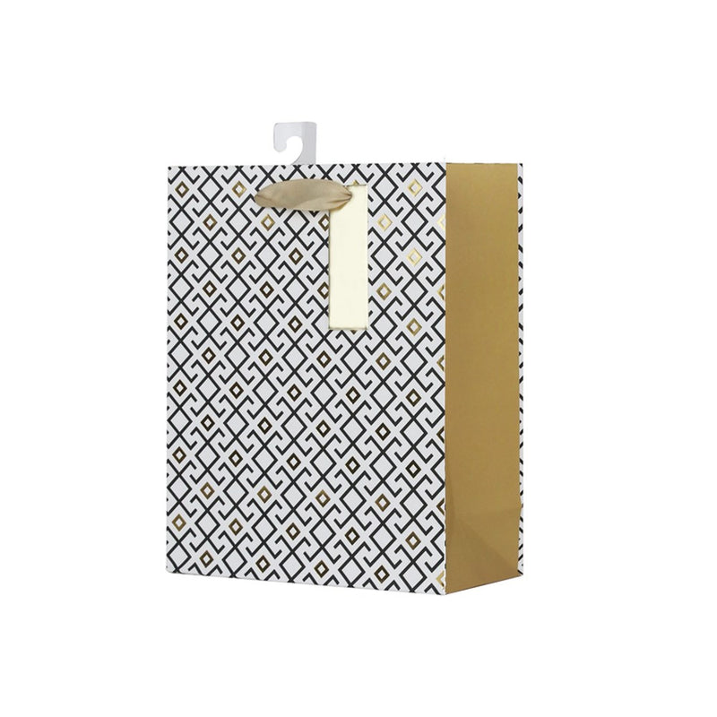 Medium geometric patterned gift bag